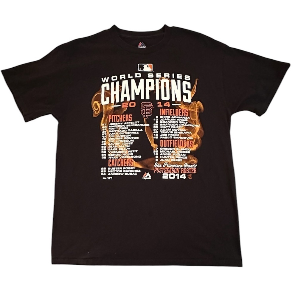 San Francisco World Series 2014 championship shirt.